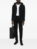 Moorer buttoned quilted padded jacket