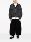 midorikawa frayed-edge denim jacket