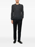 Emporio Armani signature capsule collection jacquard virgin-wool jumper