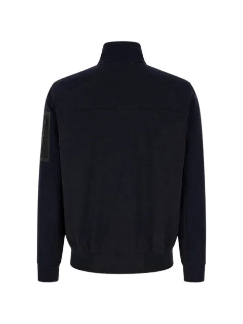 HUGO logo-patch zip-up jacket