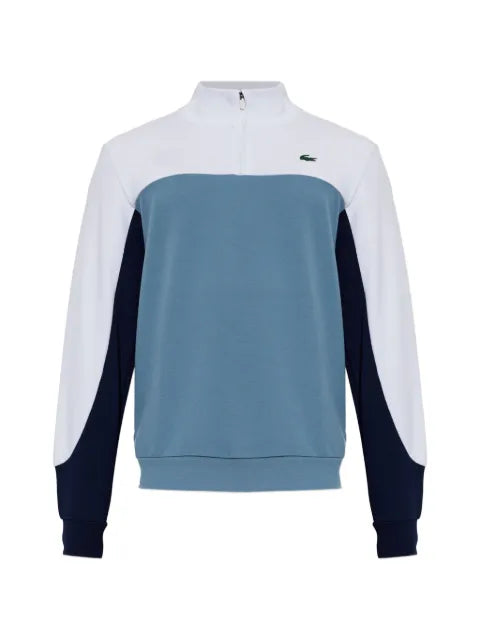 Lacoste colour-block quarter-zip sport sweatshirt