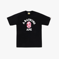 Bape Abc Camo College Tee Black/Pink