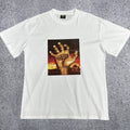 Corteiz Fiery Hand Graphic Tee – White