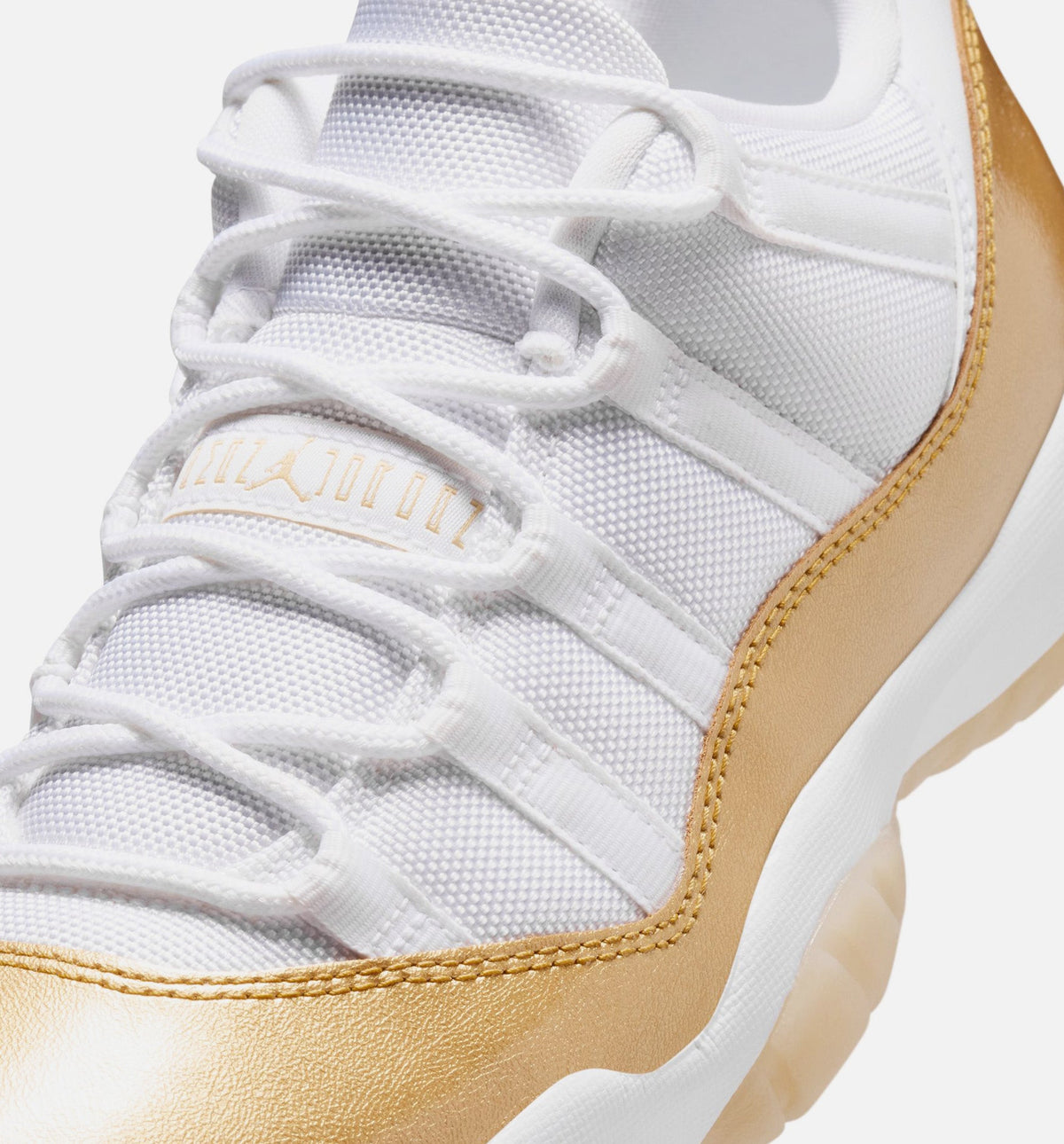 Air Jordan 11 Retro Low Mothers Day Women's Lifestyle Shoes - White/Metallic Gold/Team Gold