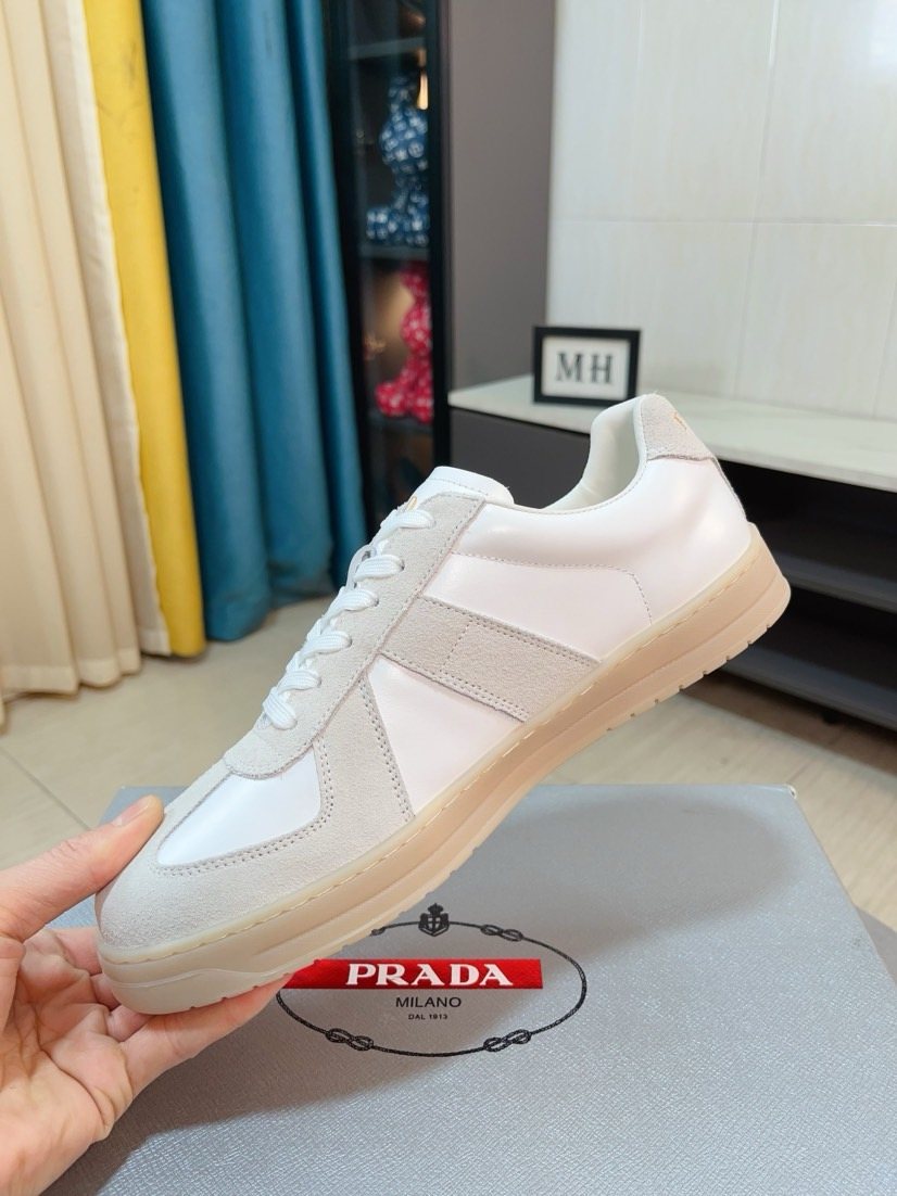 Prada Men's Contrast Panel Sneakers